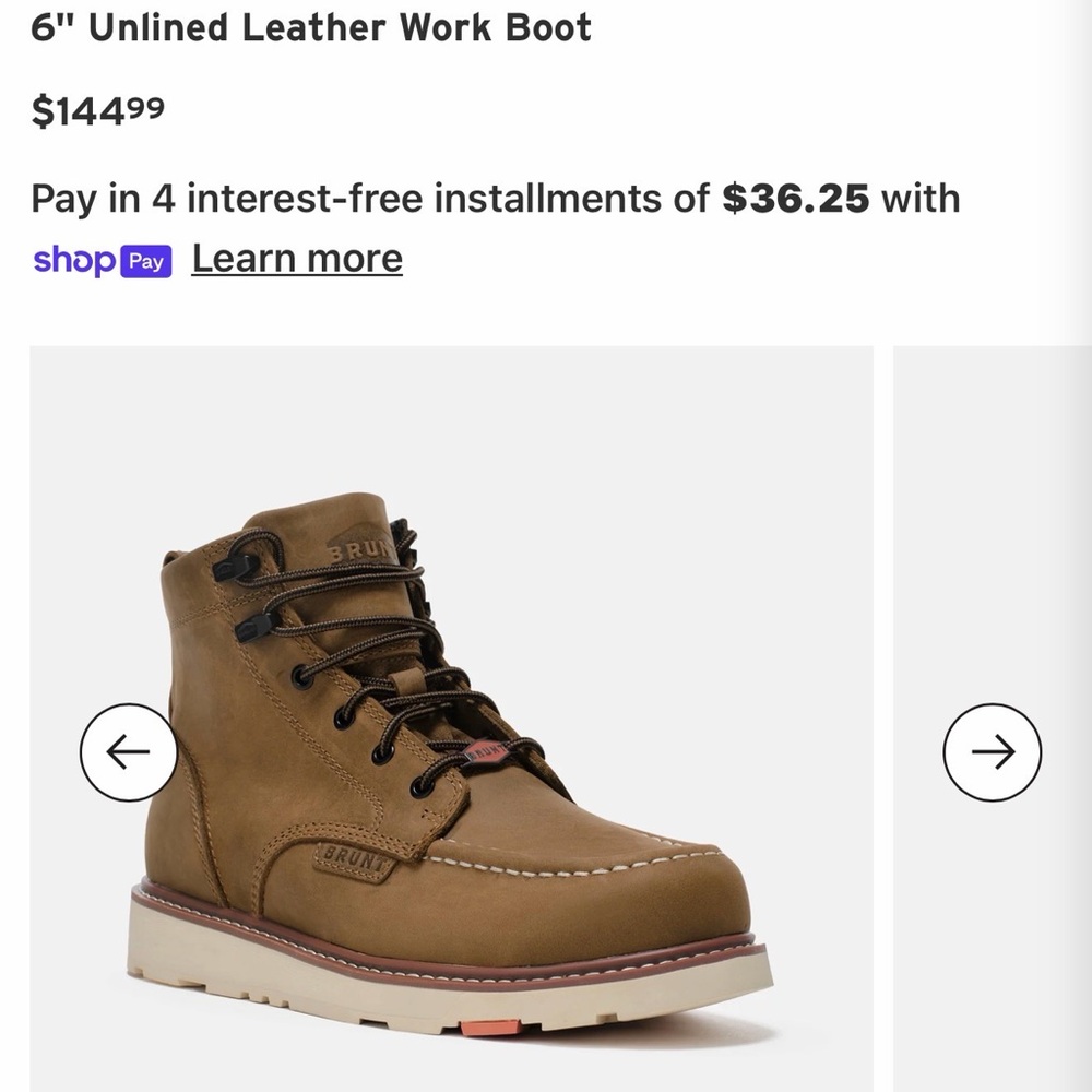 Womens Brunt Work Boots - Picture 2 of 5